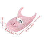 Body Fat Caliper Body Fat Loss Tester Pink Body Fat Monitors Portable Digital Skinfold Measurement Tester Measuring Caliper