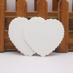 Large Gift Hang Tags, 100 Pieces Per Batch, White Kraft Paper Gift Packaging Labels, Handcrafted With Love Products, Price Tags