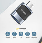 Essager USB C To USB 3.0 OTG Adapter Type C Female Converter USB-C Male To Micro Adapter For Xiaomi 12 POCO Oneplus ipad Macbook