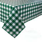 Retro Pink Gingham Tablecloth 54"x108"| Heavy-Duty Waterproof Plastic for Picnics&Coffee Shop Decor |  Party Backdrop