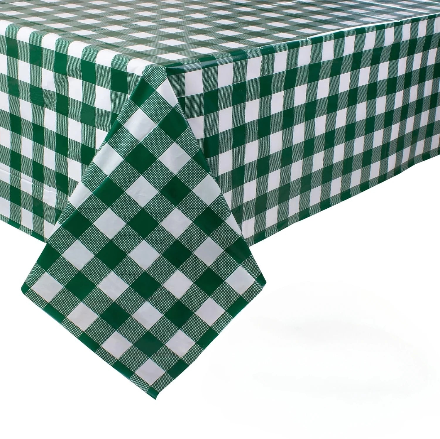 Retro Pink Gingham Tablecloth 54"x108"| Heavy-Duty Waterproof Plastic for Picnics&Coffee Shop Decor |  Party Backdrop