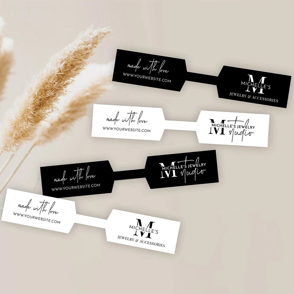 100pcs Custom Price Tag For Jewelry Display Price Label Stickers Personalized Self Adhesive Earring Display Repair Label