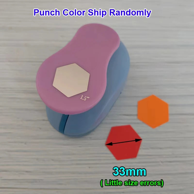 Hexagon Punch Paper Cutter Crafts Scrapbook Embossing Device Hole Punches Cortador De Papel
