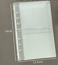 M5 A7 A6 Diagonal PP Three Fold PP Loose Leaf notebook Cover Mini Portable Sticker Small Card Photo Storage Ledger