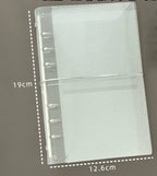 M5 A7 A6 Diagonal PP Three Fold PP Loose Leaf notebook Cover Mini Portable Sticker Small Card Photo Storage Ledger