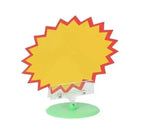 Burst Sign With Mid Flap Shelf Data Channel Pvc Star Pricecard Split Bursts Price Tag Card Pop Advertising Promotion Ticket