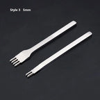 3/4/5/6mm Spacing Punch Tool For Leather Hole Punches Tool Lacing Stitching Sewing DIY Leather Craft Tools 1/2/4/6 Prong