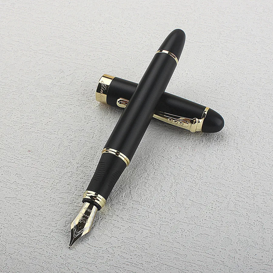 Jinhao X450 Classics Thick Body 1.0mm Bend Nib Calligraphy Pen High Quality Metal Fountain Pen Luxury Ink Gift Pens for Writing