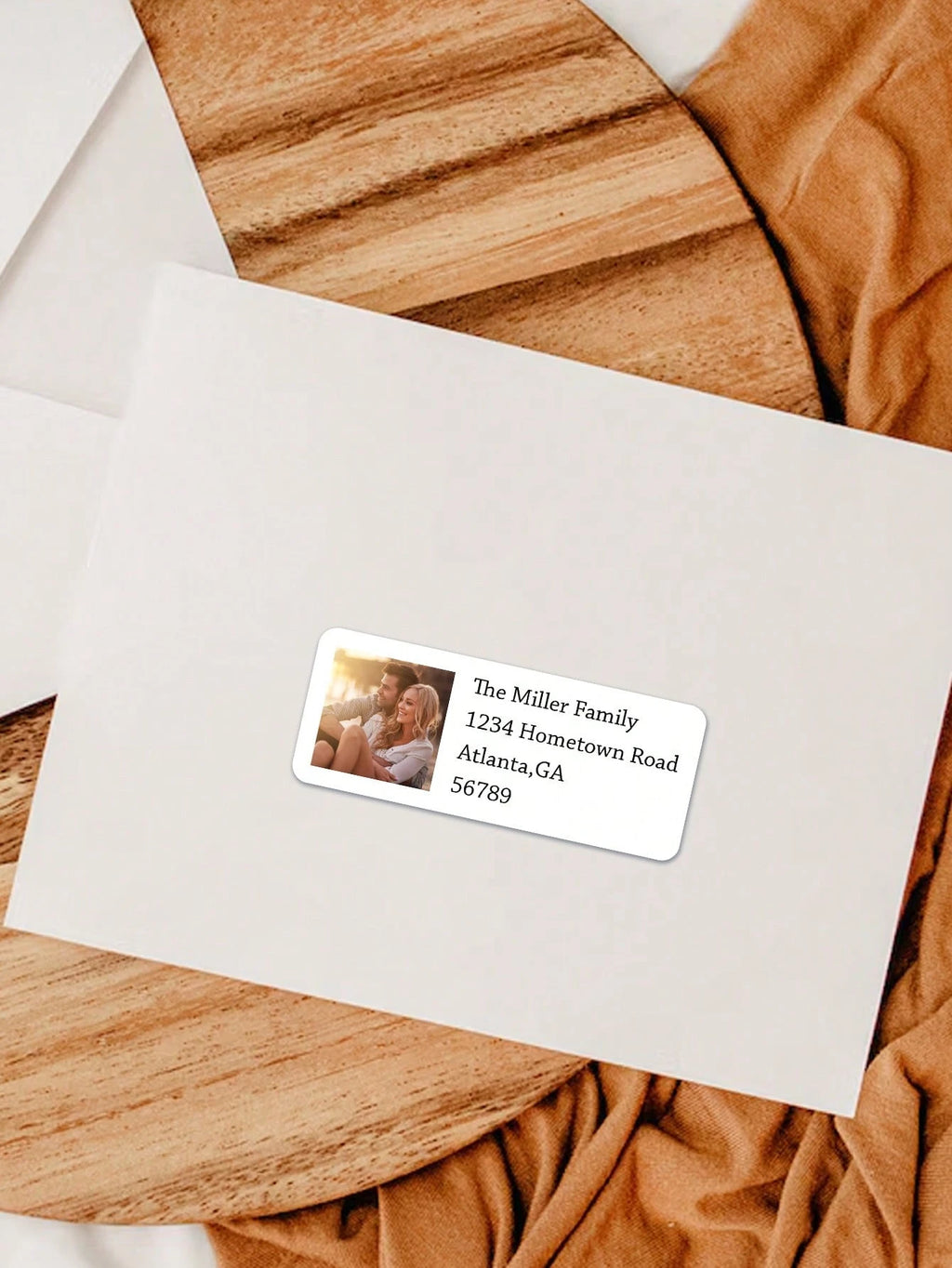 56-560Pcs Personalized Return Address Labels Photo, 6.35*2.54CM Custom Photo Or Information Mailing Labels For Envelope