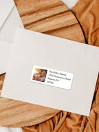 56-560Pcs Personalized Return Address Labels Photo, 6.35*2.54CM Custom Photo Or Information Mailing Labels For Envelope