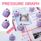 Embossing Punching Device,Hole Punch Mini Paper Shaper Cutter,Multi Patterns Paper Crafts Puncher Set For DIY Scrapbooks