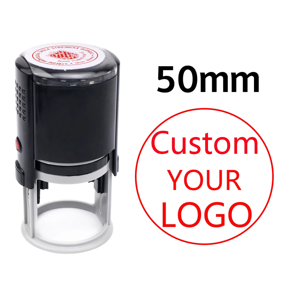 Custom Self-Inking Stamp With Your Own Logo,Photosensitive Ink / Rubber Stamp,Personalize Your Logo Multiple Ink Color Option