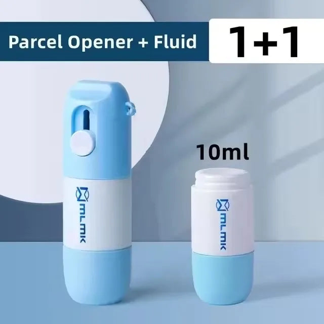 Thermal Paper Correction Fluid Address Blocker Eraser with Retractable Knife Parcel Box Opener Anti Peep Identity Information