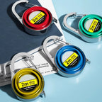 Retractable Ruler Tape Measure Keychain Mini Pocket Size Metric 2m Car Key Rings Accessories Women Men Portable Tools Accessory