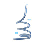 75/90/100CM Flexible Curve Ruler Drafting Drawing Tool Serpentine Plastic School Office Supplies CM and INCH Scale Rule Sewing