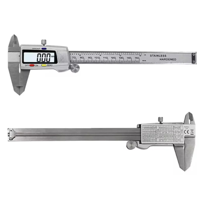 Stainless Steel Digital Vernier Calipers, Messschieber Paquimetro Measuring Instruments, Measuring Tools, 6 ", 150mm