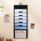 Wall Hanging Expanding File Folder Multi Pockets Document Organizer A4 Paper Storage Bag Portable School Office Paper Sorter