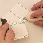 1PC Premium Cartoon Triangle Mini Art Knife Letter Opener with Cutting Blade for Office Stationery