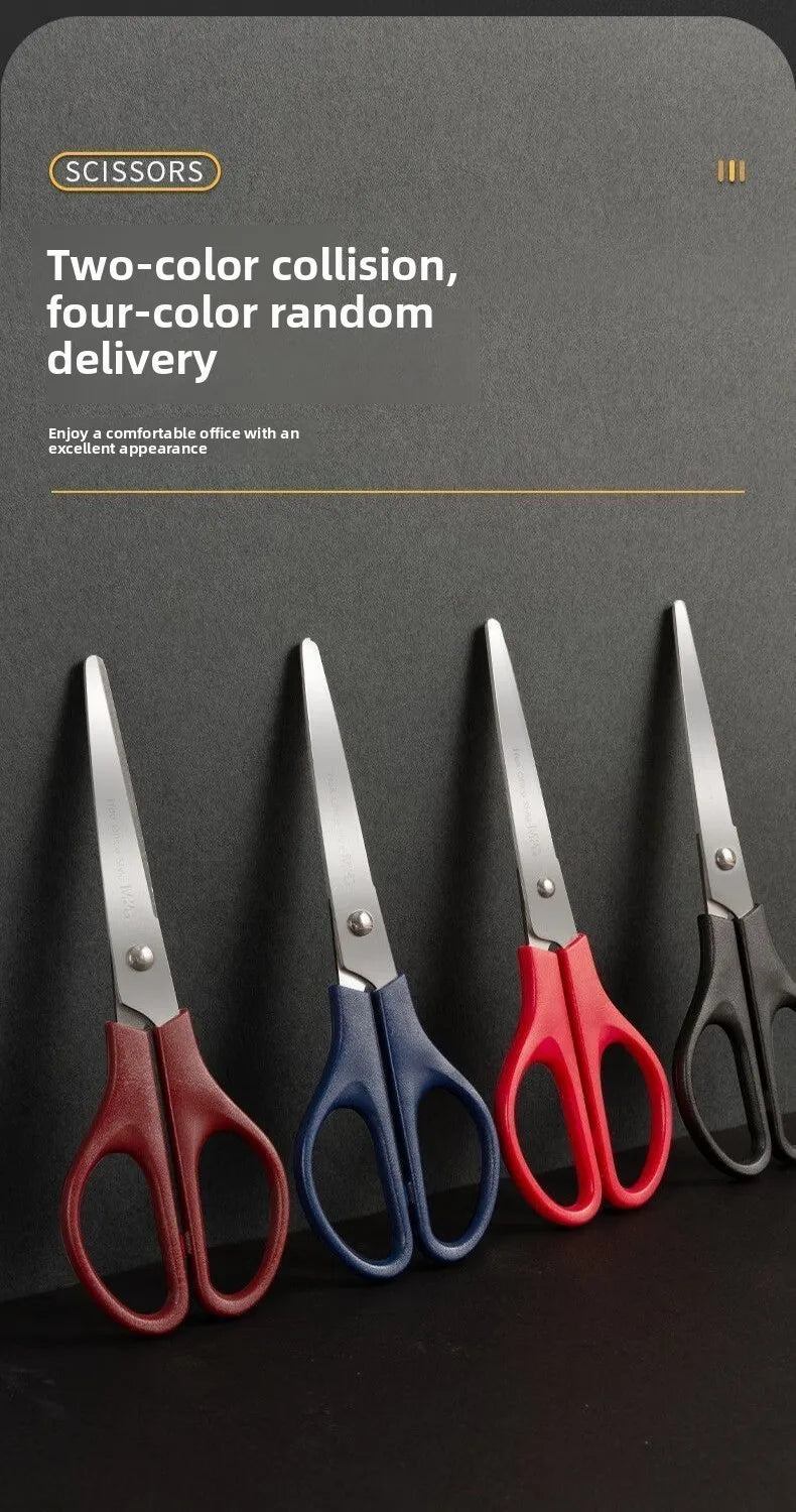 SK5 Alloy Steel Round Head Safety Scissors Ergonomic Multi Color Handle Durable Smooth Home Office School Craft DIY