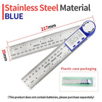 Electronic Digital Display Angle Ruler 360 Degree Woodworking Measuring Angle Instrument Protractor Angle Meter Goniometer