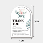 30pcs Thank You for Supporting My Small Business Card Thanks Greeting Card Appreciation Cardstock for Sellers Gift Merci Card