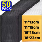 50/40/30/20/10PCS Kraft Bubble Mailers Self-Sealing Paper Envelopes Waterproof Cushioned Padded Foam Shipping Bags for Packaging