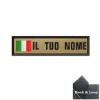 1PC 10cmX2.5cm Custom Name Flag Patch Badge Khaki Iron On Or Hook Loop Netherlands Russia Lithuania France Italy Spain Israel