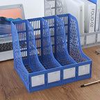 1 pcs, thickened, quadruple file bar, desktop file shelving, storage box, pen holder frame, file box, office supplies