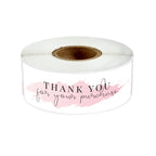 120Pcs/roll Thank You For Your Order Stickers Pink Labels For Envelope Sealing For Small Business Decor Sticker Stationery