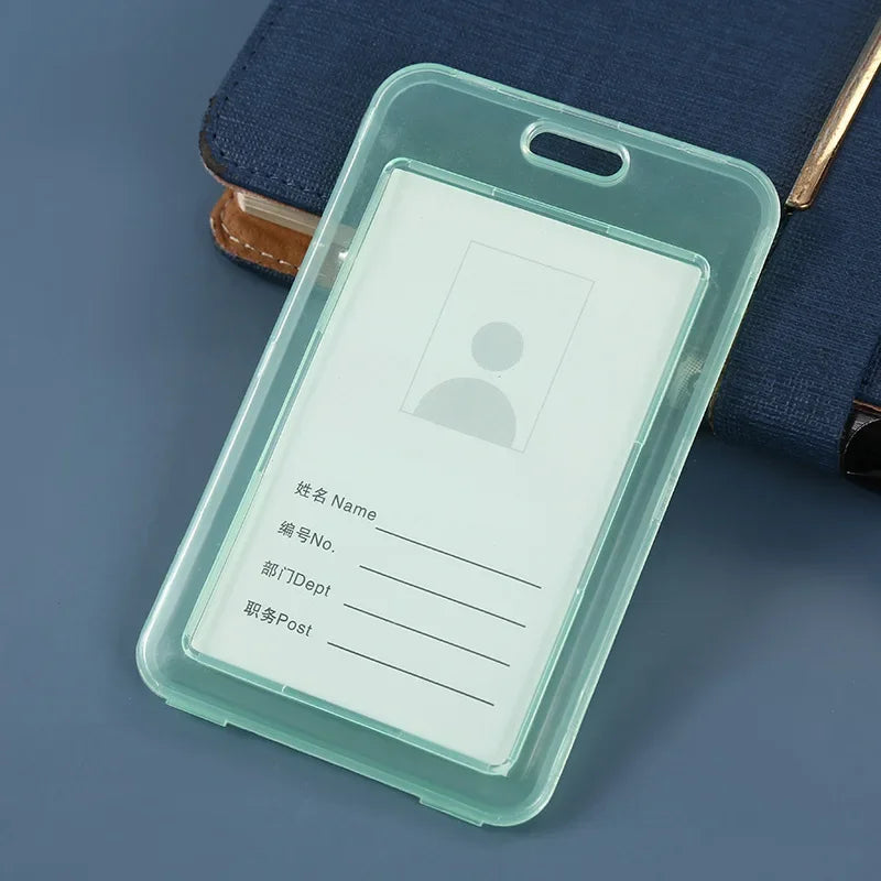 Women Men Card Cover Case Plastic Transparent Business Credit Cards Bank ID Card Sleeve Protect Holder Case for Student