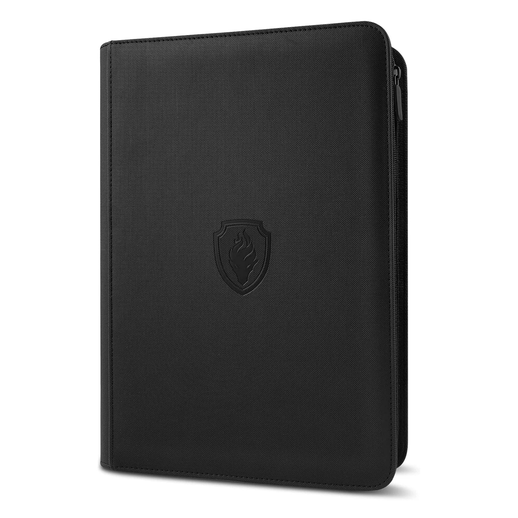 9 Pocket Zipper Card Binder, 360 Trading Card Holder Book, Premium PU Cover Zip Binder for Cards, Durable Side Loading Card