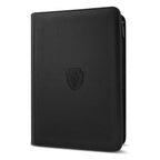 9 Pocket Zipper Card Binder, 360 Trading Card Holder Book, Premium PU Cover Zip Binder for Cards, Durable Side Loading Card