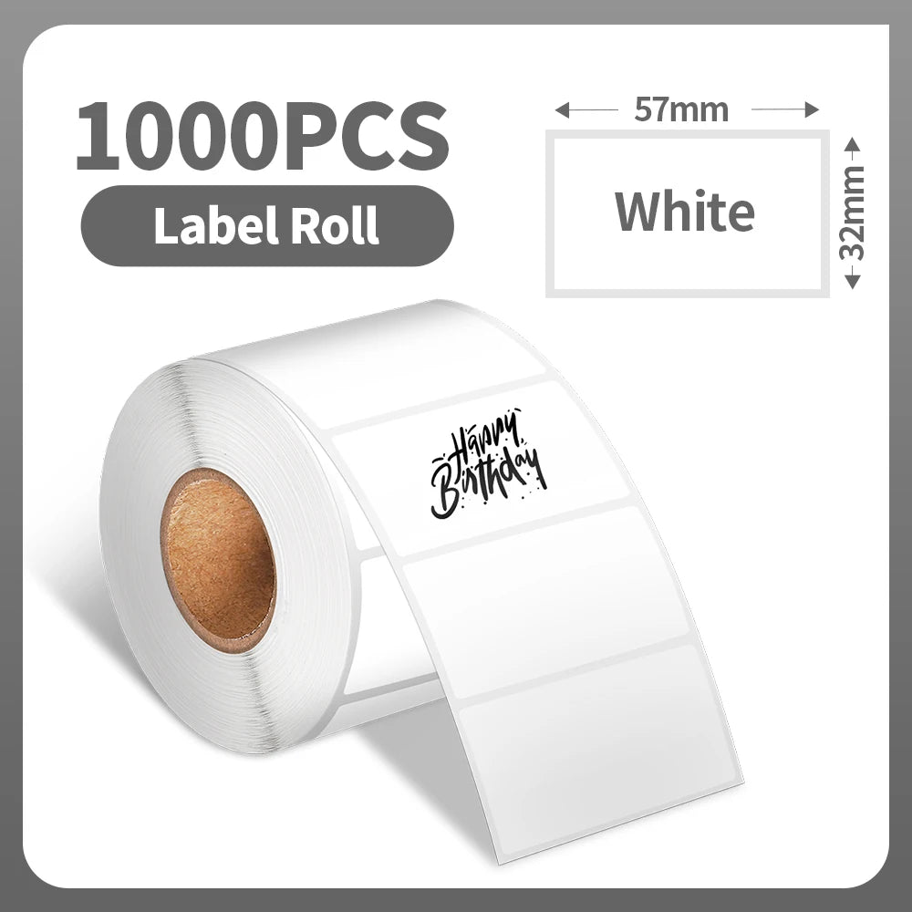 Phomemo Round Square Thermal Label Sticker Shipping Labels Color Adhesive Paper for Adress Suitable for D520 PM241-BT Printer