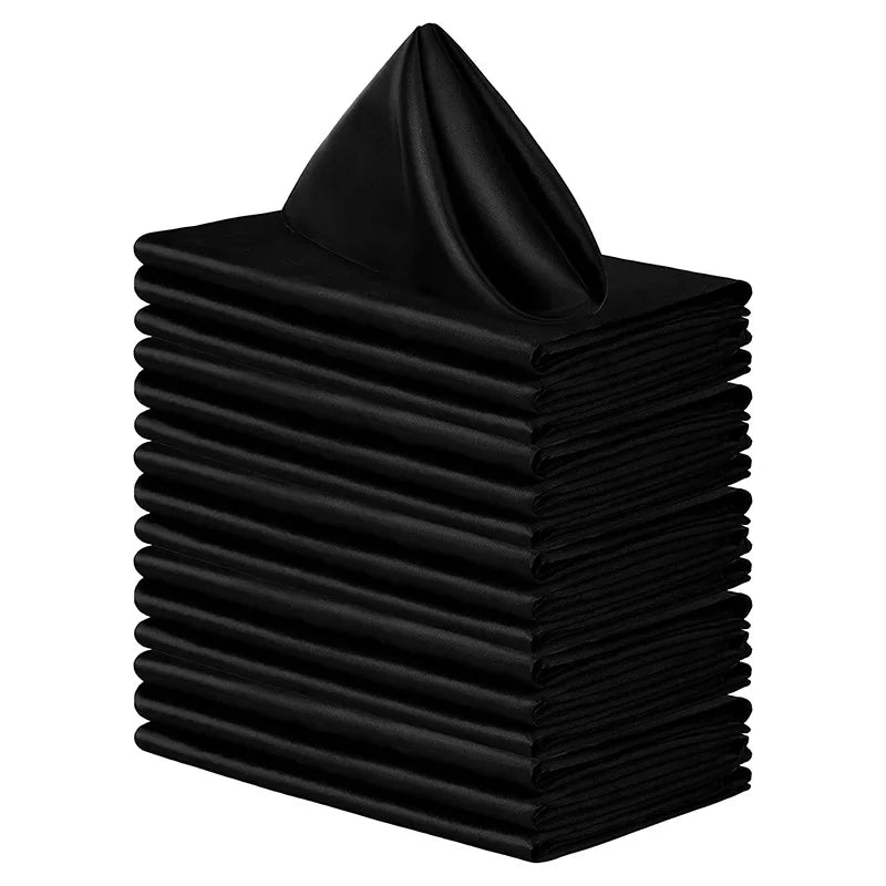6pcs 30x30cm Table Napkins Square Dinner Napkins Washable Soft Table Napkins for Wedding Birthday Parties Decoration