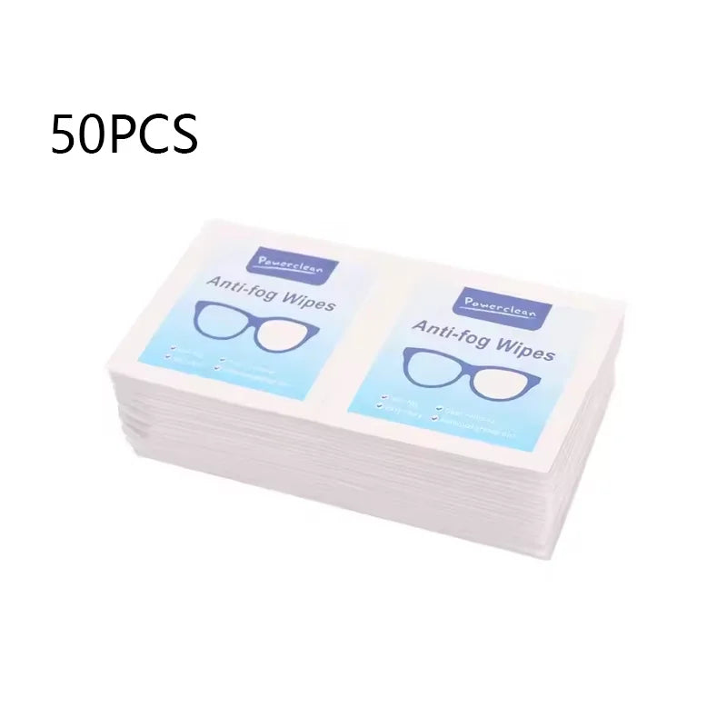10-100Pcs Glasses Cleaning Wet Paper Disposable Anti Fog Misting Dust Remover Lens Wipes Sunglasses Phone Screen Cleaner
