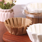 50/100Pcs Cake Pan Liner for Baking, Disposable Paper Cake Pans Nonstick Paper Molds, Pie Pineapple Pound Cakes Parchment Paper