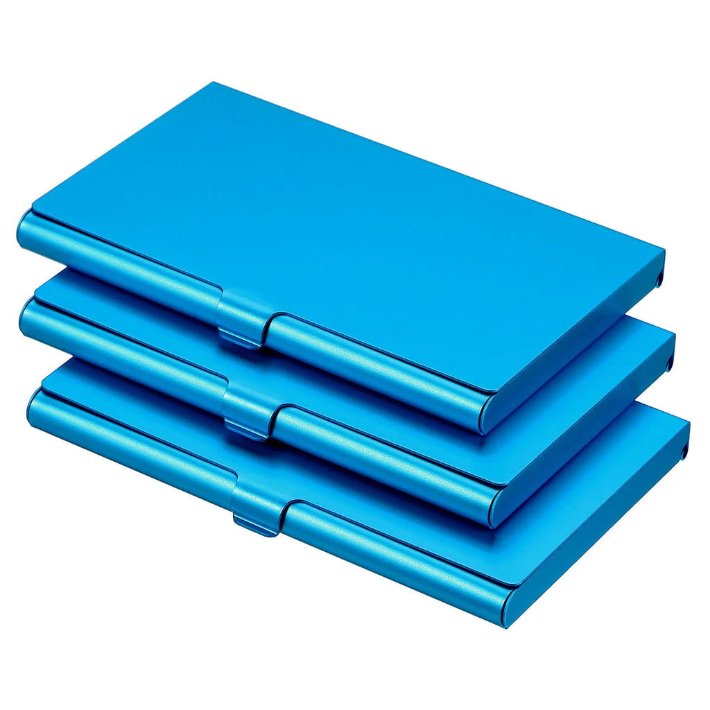 1/2/3Pcs Business Card Holder Metal Box Cover Credit Card Holder Aluminum Alloy Flip Cover Slim Name Cards Case for Women Men