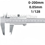 CNC Vernier Caliper 530-118  8" 0-200mm Metal Vernier Calipers Inside Outside Depth Step Measurements Tool Metric