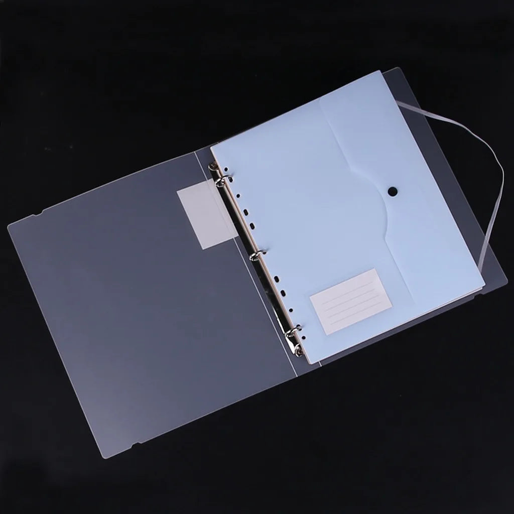 3-Ring Binder  A4 Binder Document Folder Secure Loose Leaf Pocket For School File Management Document Storage