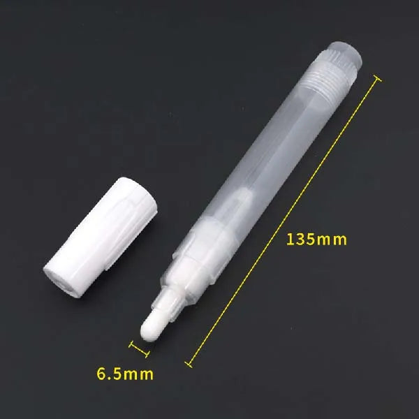 Creative Plastic Empty Pen Rod 3mm 5mm 6.5mm 8mm 10mm Barrels Tube for Graffiti Pens Liquid Chalk Markers Paint Pen Accessories