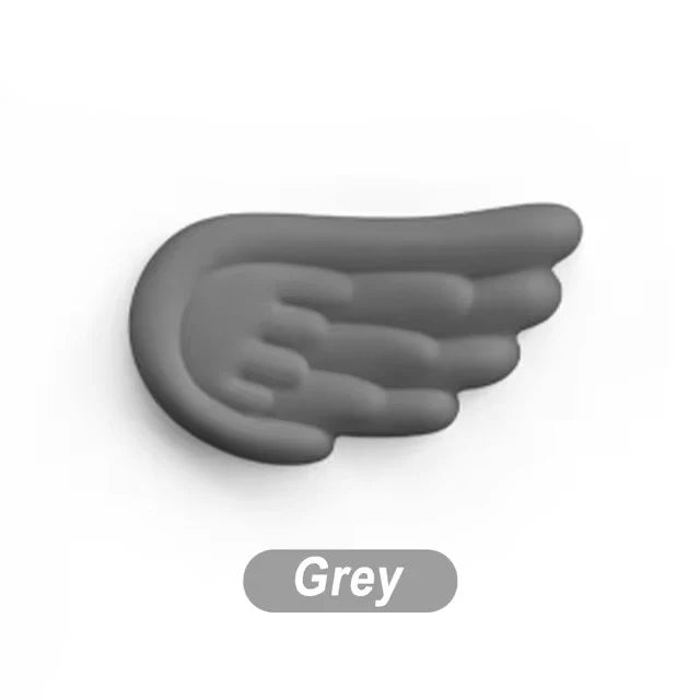 Angel Wings Shaped Keyboard Mouse Wrist Rest Memory Foam Anti-slip Silicone Ergonomic Wrist Guard Table Mat Mouse Pad For Laptop