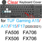 Keyboard Cover for ASUS TUF Gaming A15 A16 A17 A18 F15 F16 F17 FX507 FX607 FA608 FA808 FX608 Silicone Protector Skin Case 15 16