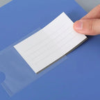 File Organizer Black Blue A4 File Folder Thickened Dustproof Paper Storage Box PP Plastic Document Case Personnel Division