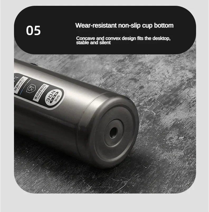 Thermos Sus304 Tea Water Bottle 500ML-1Liter Stainless Steel Vacuum Flask Portable Cups Bottle with LED Temperature Display