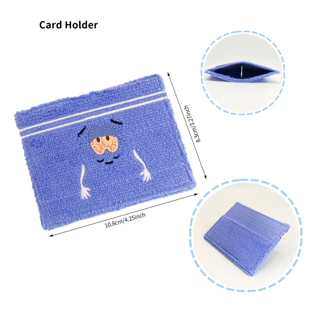 South Park Towel Wallet, Anime Embroidery Billfold, Women's Cartoon Bag/
