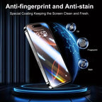 Dust Free Easy Installation HD Screen Protectors For iPhone 18 Pro Max 17 Pro Max 16 Pro 15 14 13 12 11 XR X Air Tempered Glass
