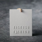 Special Paper Bump Printing Fashion Embossed Letter Tag Women's Clothing Personality Design Custom Factory Direct Sales