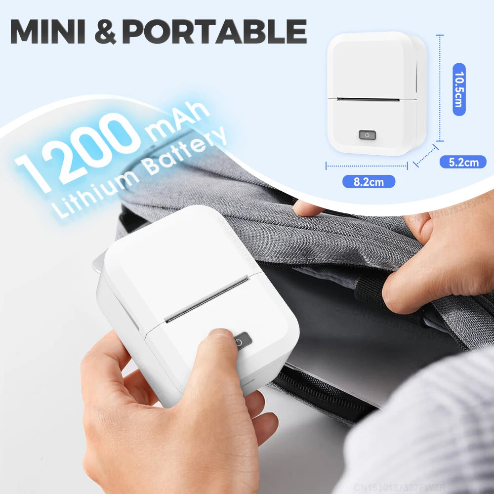 Marklife X2 Portable Mini Printer Similar to Marklife P50 Adhesive Sticker Printer Wireless Bluetooth Labeling Machine DIY Label