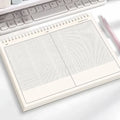 B5 Spiral Multifunctional Notebook Grid/Horizontal Lines Separate the Thick Paper Roll Notepad, Suitable for Planners and Studen
