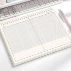 B5 Spiral Multifunctional Notebook Grid/Horizontal Lines Separate the Thick Paper Roll Notepad, Suitable for Planners and Studen
